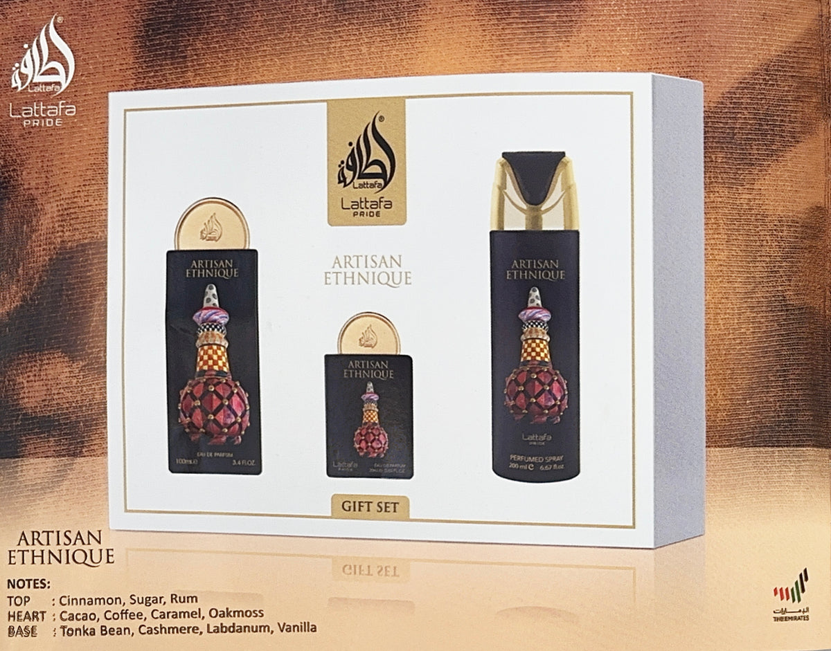 Lattafa Pride Artisan Ethnique Set 3 in 1
