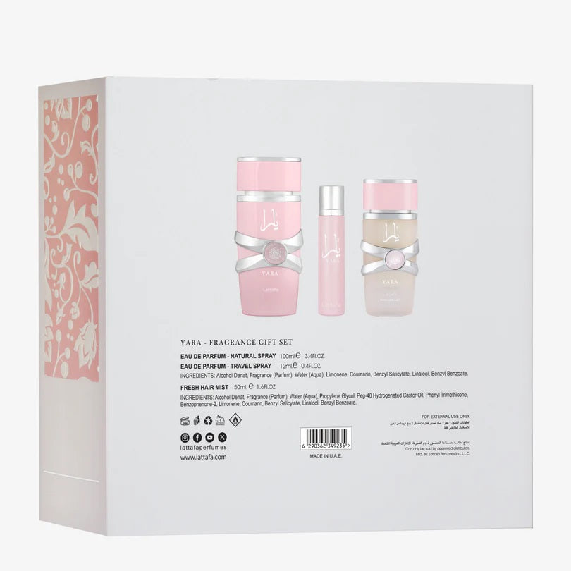 Gift Set – Yara 100 ml + 12 ml + Hair Mist